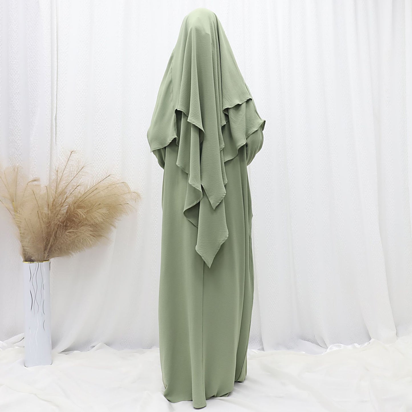 Abaya voile intégré