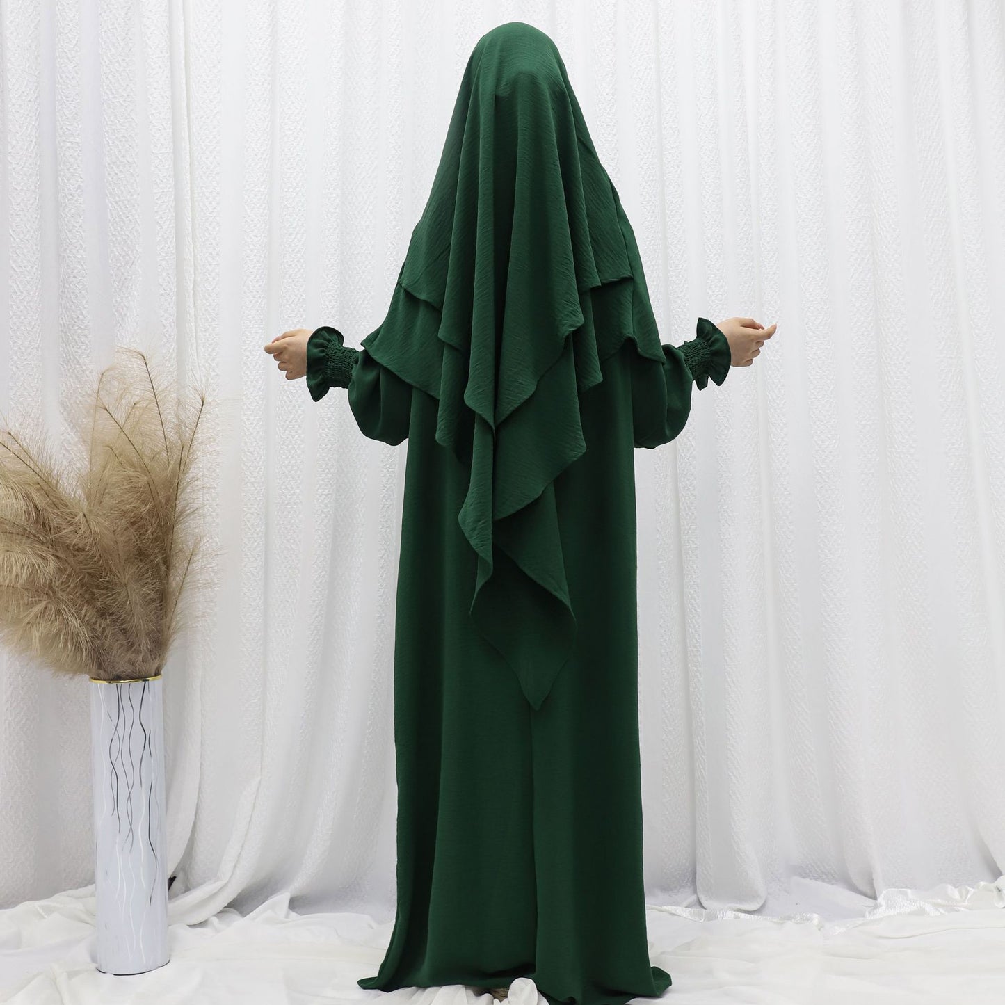 Abaya voile intégré