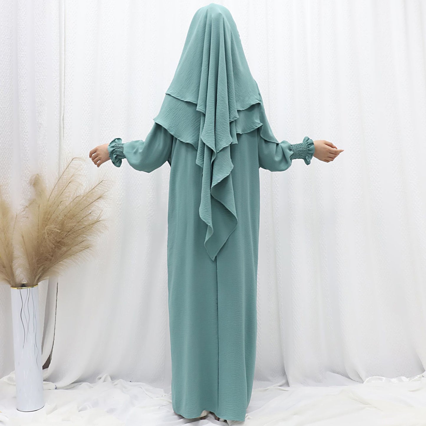 Abaya voile intégré