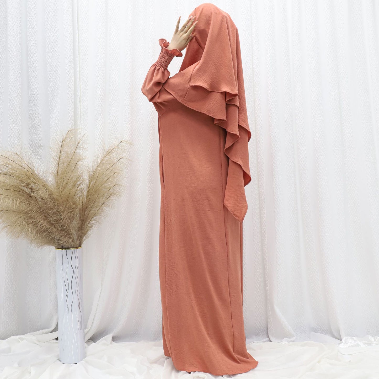 Abaya voile intégré