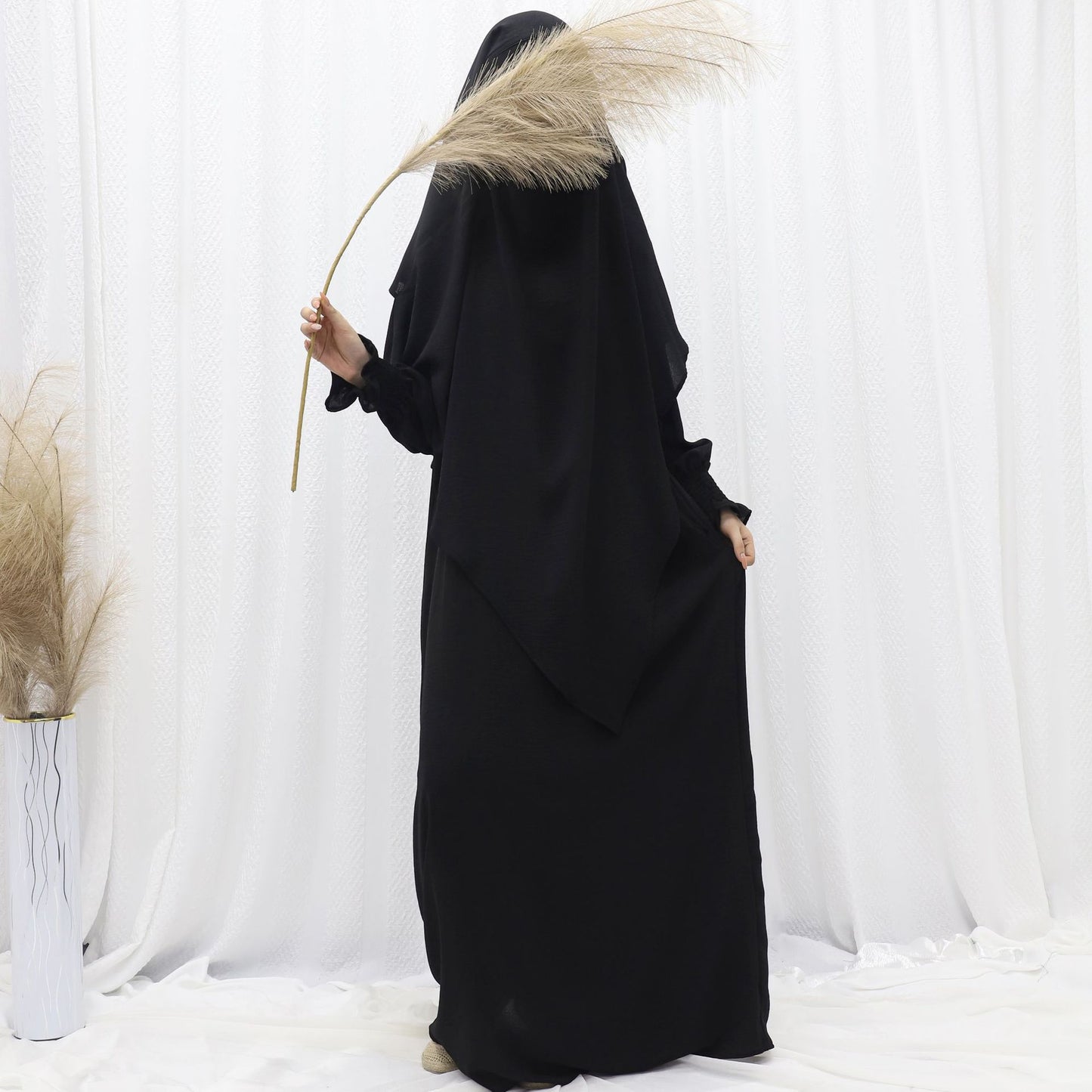 Abaya voile intégré